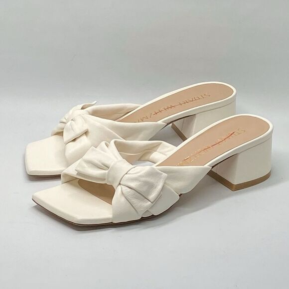 Stuart Weitzman Slip On Bow Sandals size 7 - Picture 4 of 10